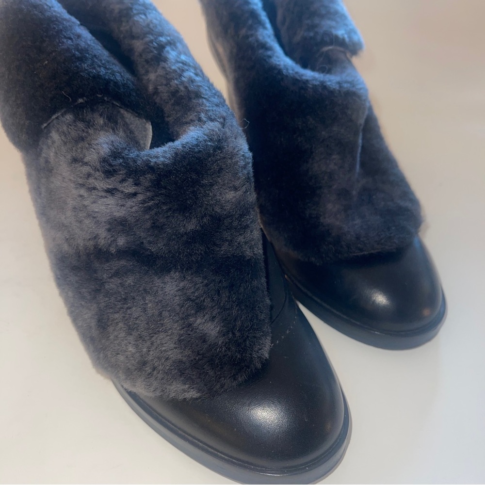 Rag and Bone Shearling & Leather Mules size 9